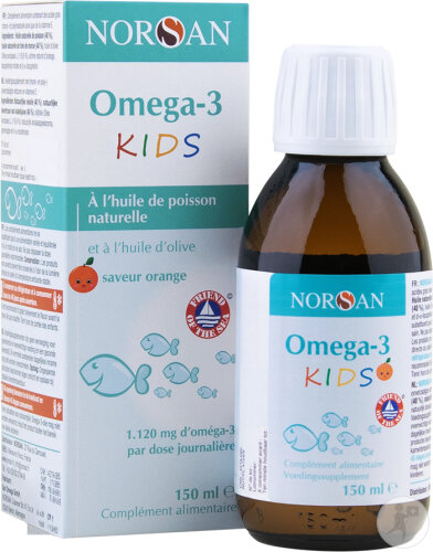 Norsan Omega-3 Kids Saveur Orange Flacon 150ml