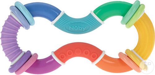 Nûby Jouet Hochet À Manipuler Avec Des Anneaux +6 Mois 1 Pièce