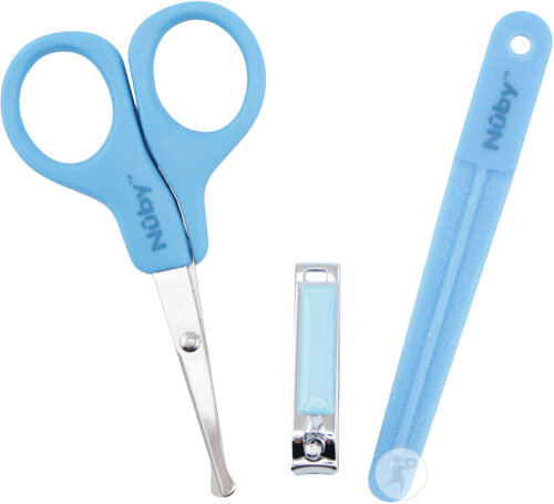 Nûby Set Manucure Évolutif Bleu Dès La Naissance 3 Produits