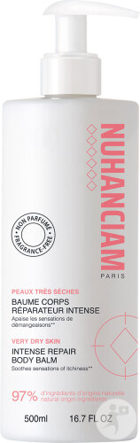 Nuhanciam Baume Corps Réparateur Intense Peaux Très Sèches Flacon-Pompe 500ml