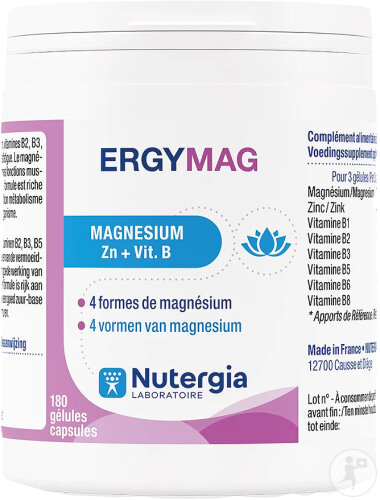 Nutergia Ergymag Magnésium Complément Alimentaire 180 Gélules