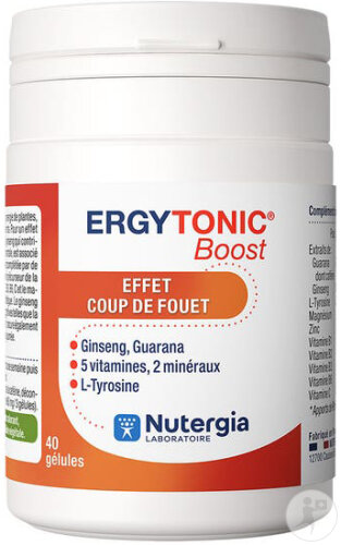 Nutergia Ergytonic Boost 40 Gélules