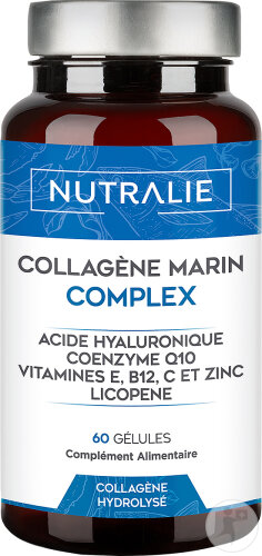 Nutralie Collagène Marin Complex À L'Acide Hyaluronique Pour La Peau 60 Gélules