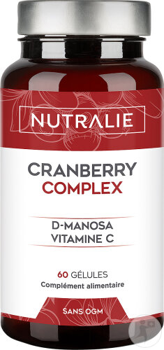 Nutralie Cranberry Américaine Avec Vitamines C Et D-Mannose Cystite 60 Gélules