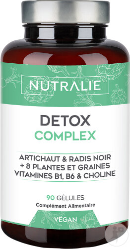 Nutralie Détox Complex + B1 + B6 + Choline Purifiant Et Diurétique 90 Gélules