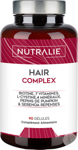 Nutralie Hair Complex + Biotine Vitamines Pour Les Cheveux 90 Gélules