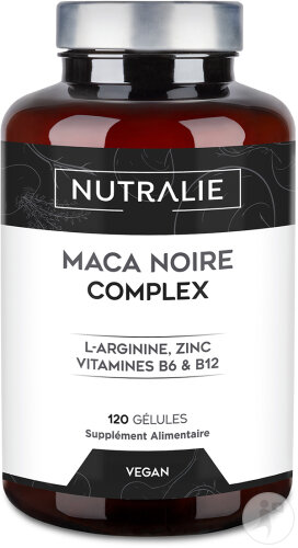 Nutralie Maca Negra Complex 24000mg Avec Vitamines B6 Et B12 Énergie 120 Gélules