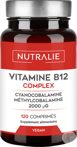 Nutralie Vitamine B12 Complex 2000mcg 120 Comprimés