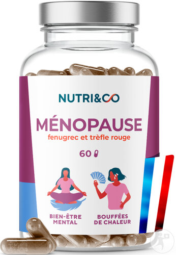 Nutri&Co Formule Ménopause Équilibre Hormonal Féminin Végan 60 Gélules