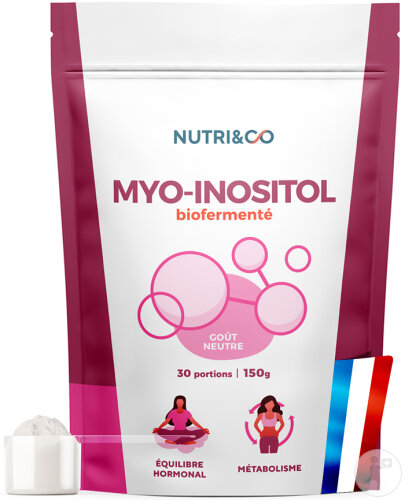 Nutri & Co Myo-Inositol Pure En Poudre + Vitamine B6 Goût Neutre 150g