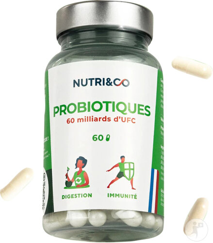Nutri&Co Probiotiques Flore Intestinale 60 Gélules