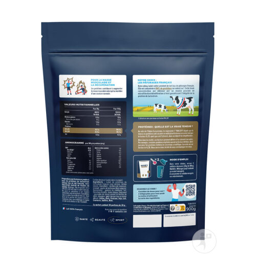 Nutri&Co Protéines Whey Isolat Native En Poudre Goût Milkshake Fraise 900g-2