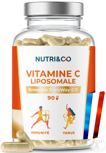 Nutri&Co Vitamine C Liposomale Pureway-C Immunité Et Tonus Végan 90 Gélules