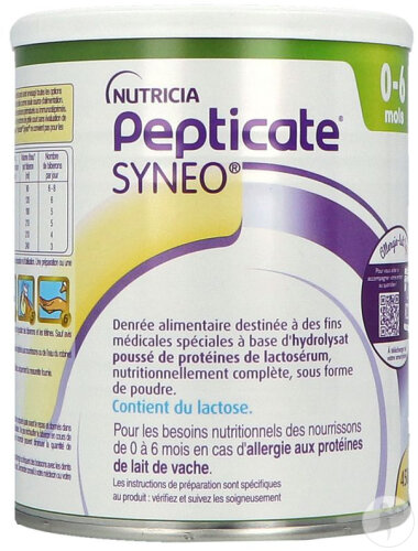 Nutricia Pepticate Syneo 0-6 Mois 450g