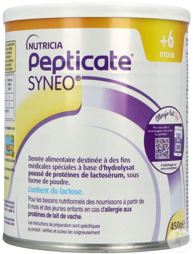 Nutricia Pepticate Syneo 2 6-12 Mois 450g