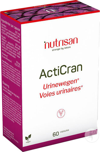 Nutrisan ActiCran Voies Urinaires 60 Capsules Végétariennes