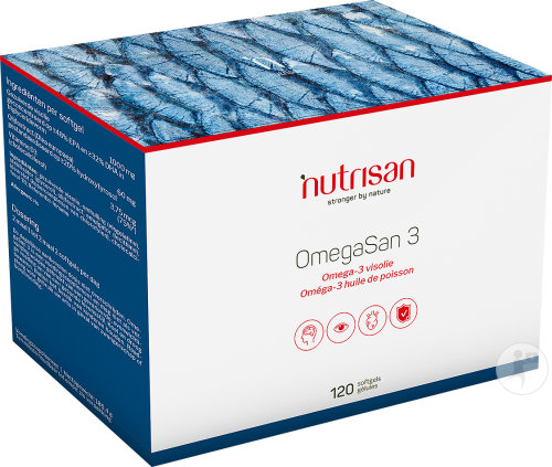 Nutrisan OmegaSan 3 Huile De Poisson Complément Alimentaire 120 Softgels