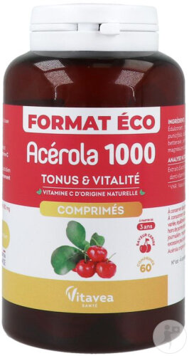 Vitavea Acérola 1000 Tonus Et Vitalité 60 Comprimés