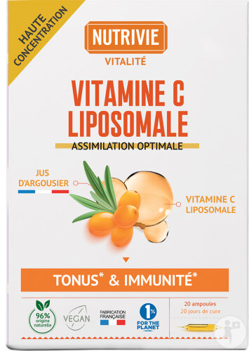 Nutrivie Ampoule Vitamine C Liposomale 20x10ml