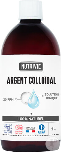 Nutrivie Argent Colloïdal 20 PPM Flacon 1l