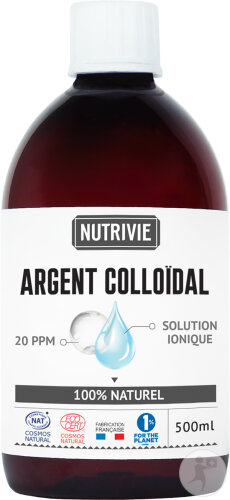 Nutrivie Argent Colloïdal 20 PPM Flacon 500ml