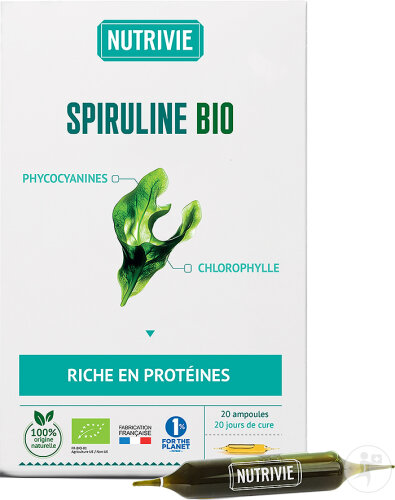 Nutrivie Spiruline Bio 20 Ampoules