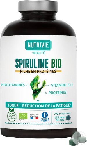 Nutrivie Spiruline Bio 500 Comprimés