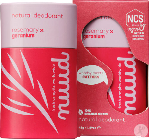 Nuud Romarin x Géranium Déodorant Naturel Et Végan Stick 45g