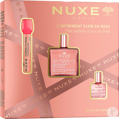 Nuxe Coffret Noël 2025 L'Infiniment Glow En Rose 3 Produits