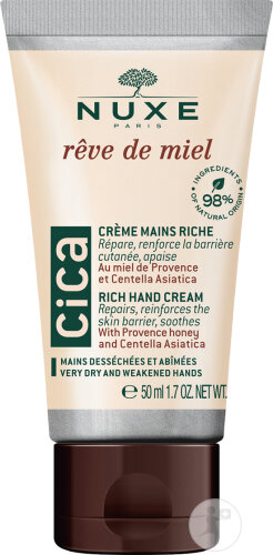 Nuxe Rêve De Miel CICA Crème Mains Riche Tube 50ml