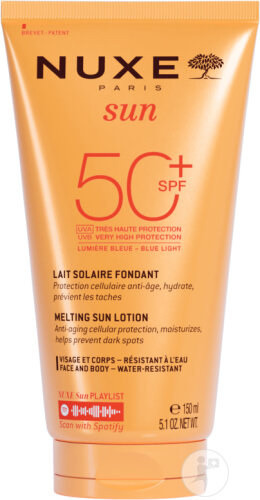 Nuxe Sun Lait Visage Et Corps SPF50+ Flacon 150ml