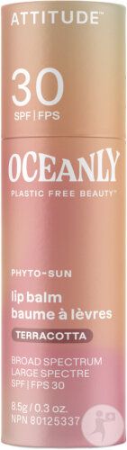 Attitude Oceanly Phyto-Sun Baume À Lèvres IP30 Terracotta 8,5g