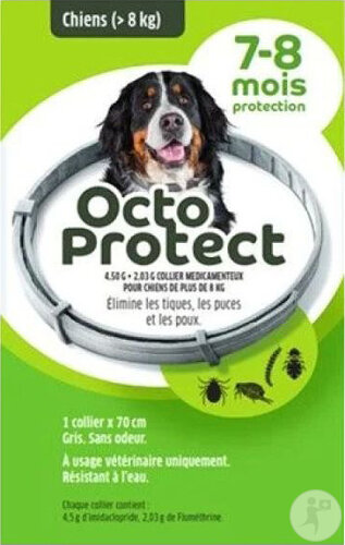 Octoprotect Collier Médicamenteux Pour Chiens De Plus De 8 Kg 1 Pièce