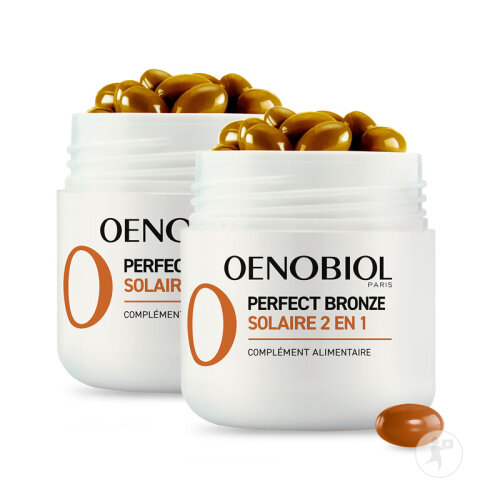 Oenobiol Solaire Perfect Bronze 2 En1 Autobronzant Et Préparateur Solaire 60 capsules-2