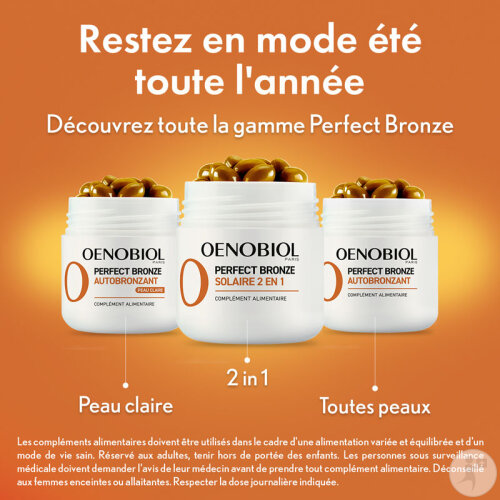 Oenobiol Solaire Perfect Bronze Autobronzant Complément Alimentaire 30 Capsules-9