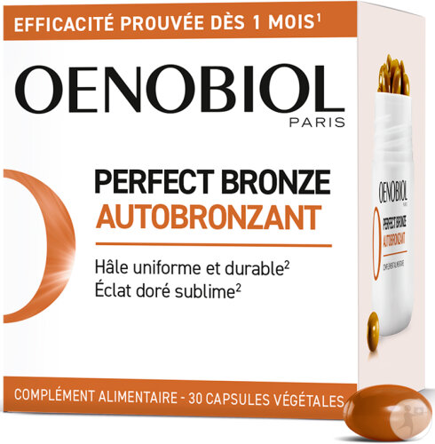 Oenobiol Solaire Perfect Bronze Autobronzant Complément Alimentaire 30 Capsules