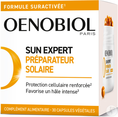 Oenobiol Sun Expert Préparateur Solaire Complément Alimentaire 30 Capsules
