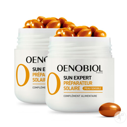 Oenobiol Sun Expert Préparateur Solaire Peau Sensible Complément Alimentaire 2x30 Capsules-2