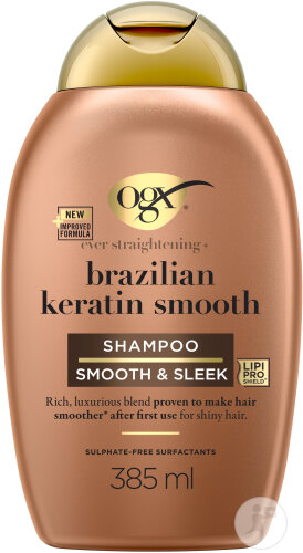 OGX Ever Straight Brazilian Keratin Smooth Shampoing Flacon 385ml