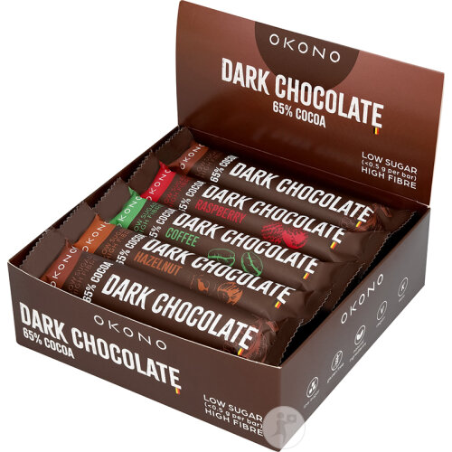 Okono Dark Chocolate Mix Box 20x35g