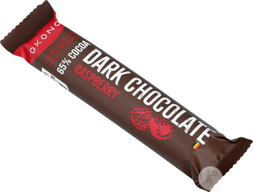 Okono Dark Chocolate 65% Cacao Raspberry 35g