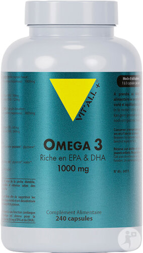 Vit'all+ Oméga 3 1000mg 240 Capsules