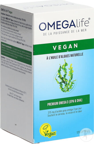 Omega-Life Huile D'Algues 120 Capsules