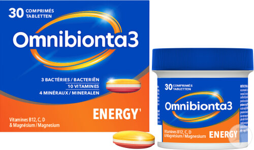 Omnibionta3 Energy Multivitamines/Energie 30 Comprimés