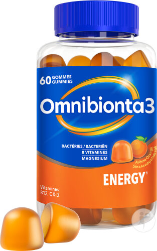 Omnibionta3 Energy Gommes Multivitamines/Energie 60 Pièces