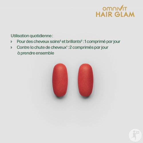 Omnivit Hair Glam 500mg 180 Comprimés-5