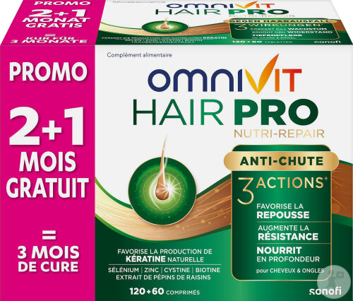 Omnivit Hair Pro 180 Comprimés Promo -40%