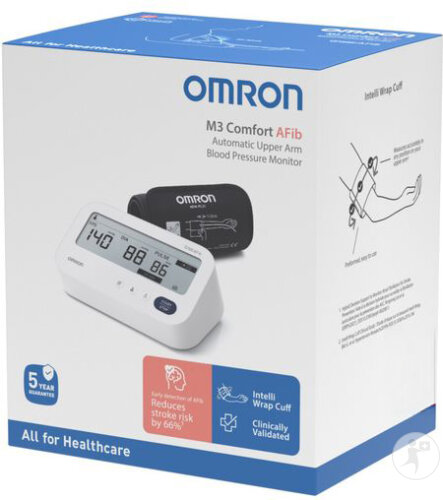 Omron M3 Comfort AFib Tensiomètre Bras Automat 1 Pièce