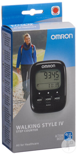 Omron Podomètre Walking Style IV Noir 1 Pièce