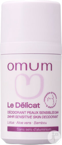 Omum Le Délicat Déodorant Peaux Sensibles 24H Bio Roll-On 50ml